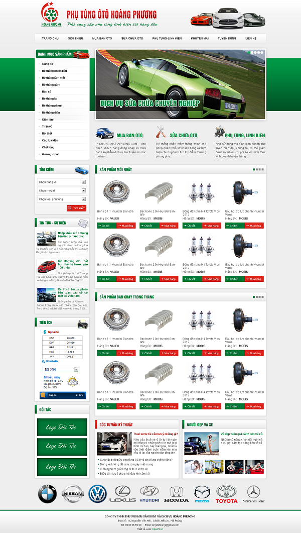 Thiet ke web o to Hai Phong