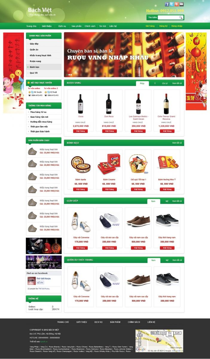 Thiet ke web cong ty bach viet Ha Noi