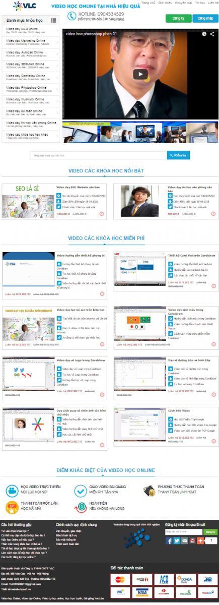 Thiết kế website chia sẻ video