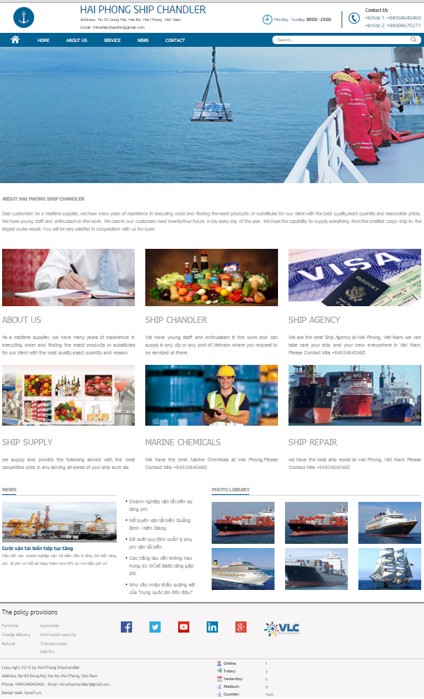 Thiết kế web hải phòng ship 