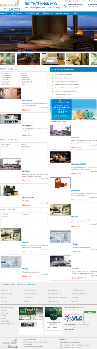 Thiết kế website nội thất Hải Phòng