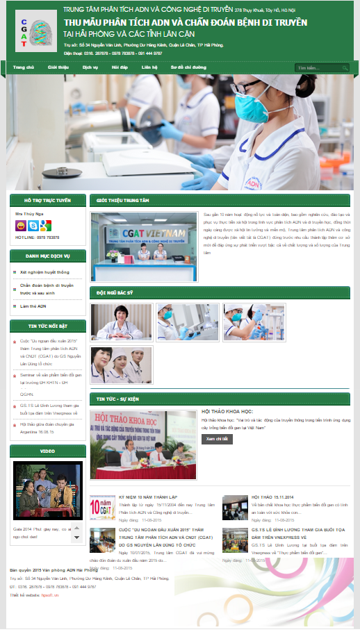 Thiết kế website xét nghiệm ads Hải Phòng