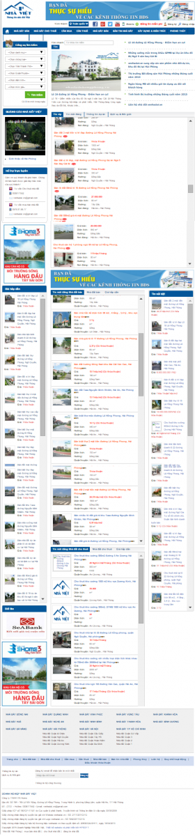 Thiết kế web bất động sản hải phòng